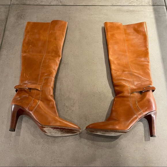 Chloe Tan Heeled Boot